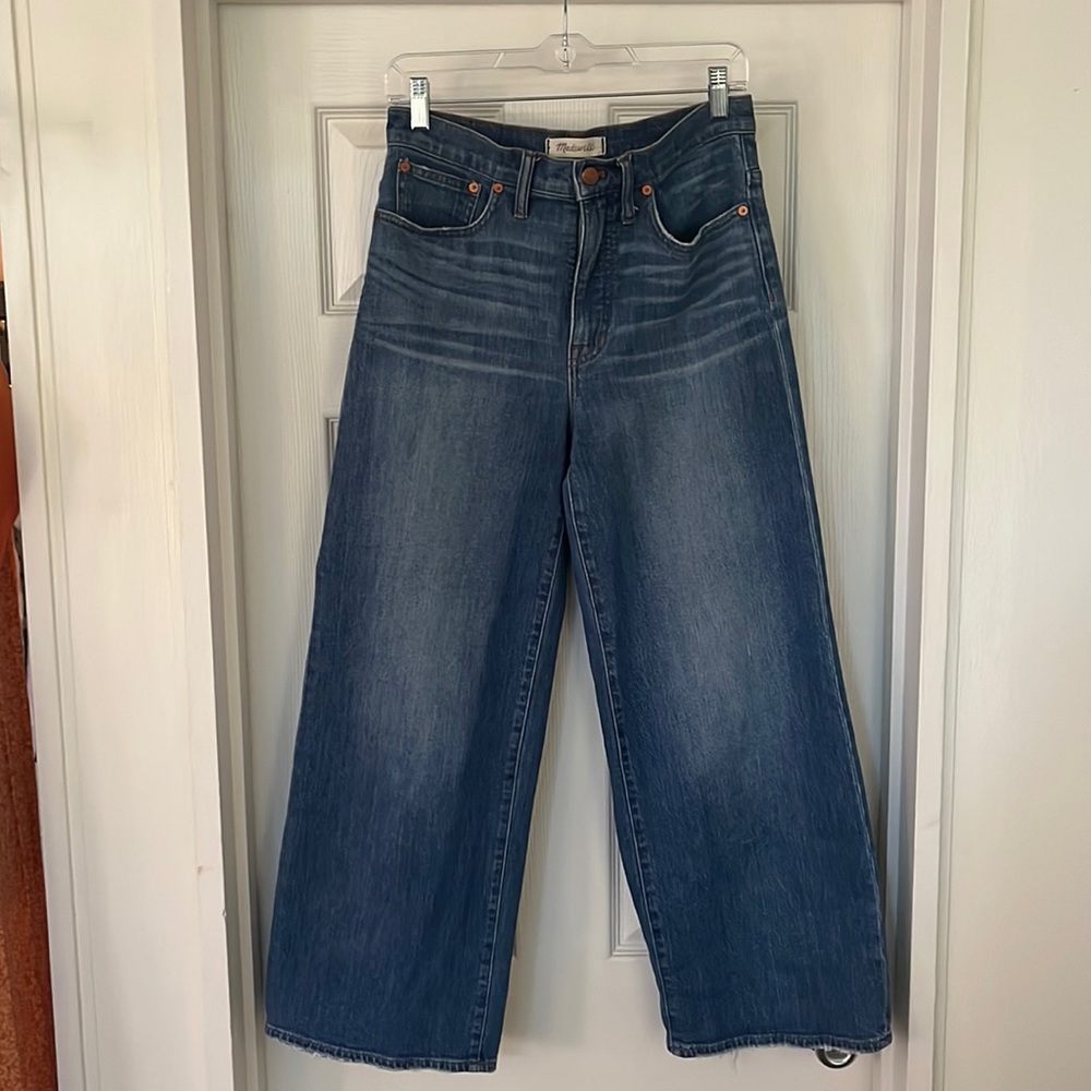 Madewell wide leg crop jeans